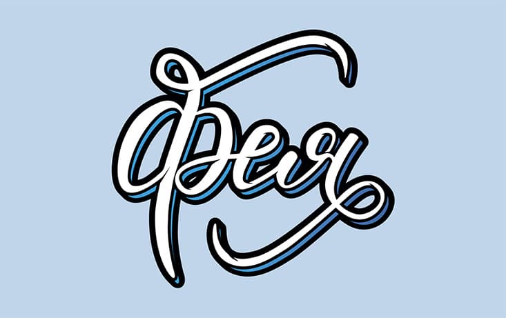 Lettering “Fairy”